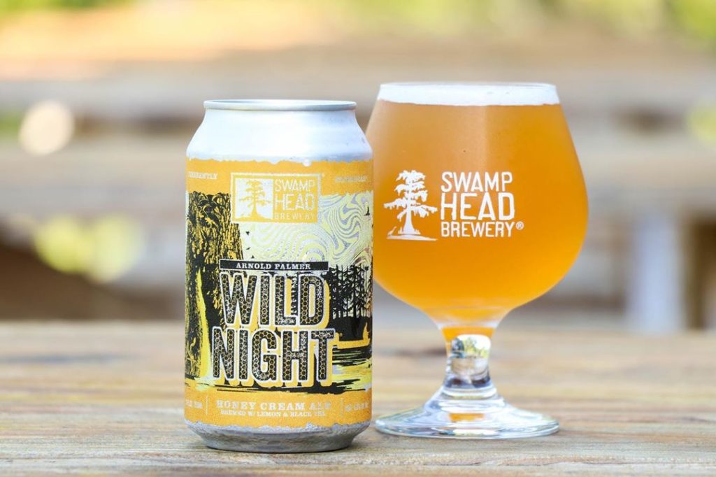 swamp head beer can and glass