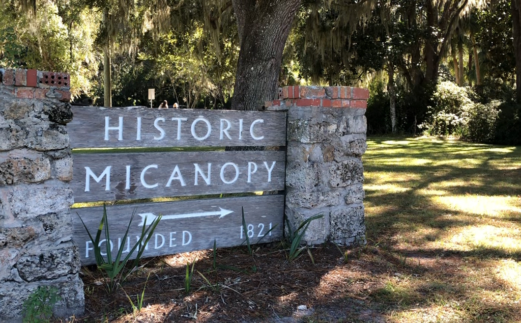 historic micanopy sign founded 1821