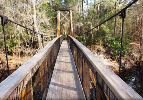 bridge over santa fe river at oleno state park