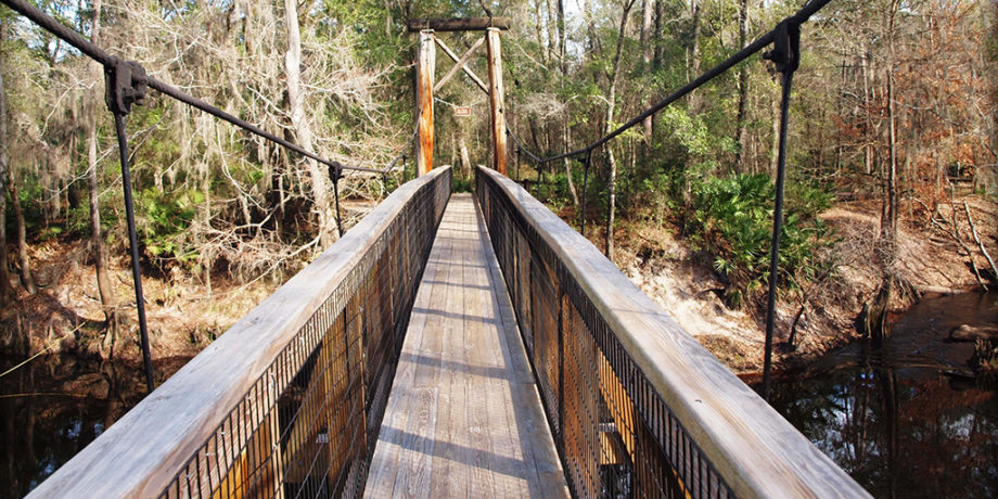 bridge over santa fe river at oleno state park