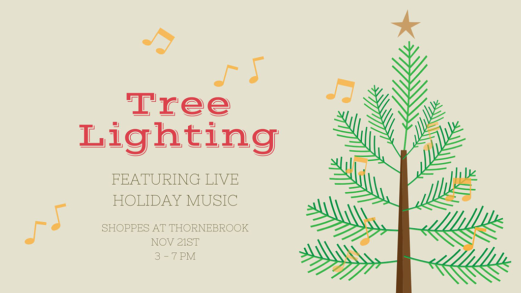 tree lighting at thornebrook