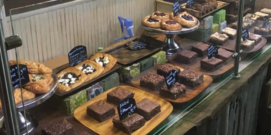 bakery case at mosswood farm store
