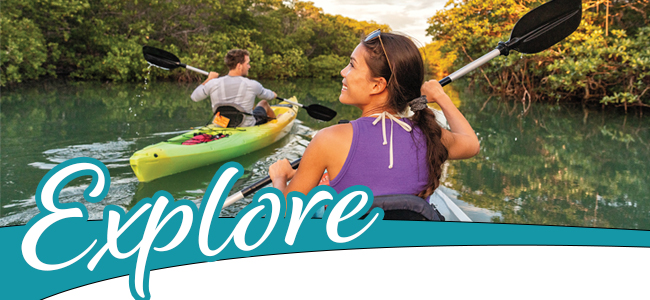 explore alachua county, image of paddlers on river