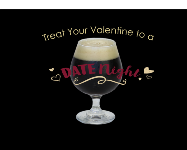 glass of beer date night at blackadder