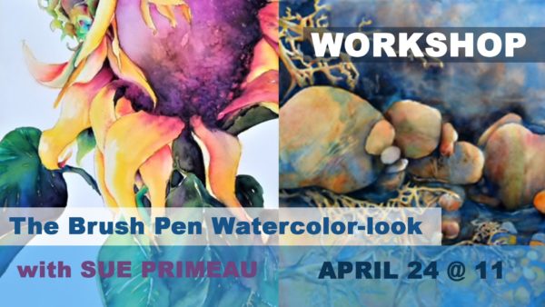 brush pen watercolor workshop