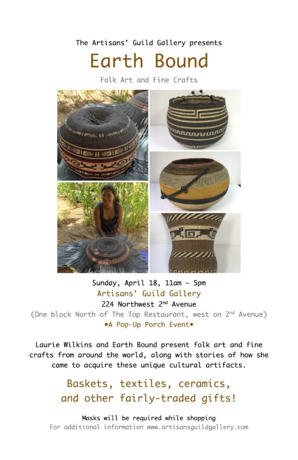 earth bound baskets event poster