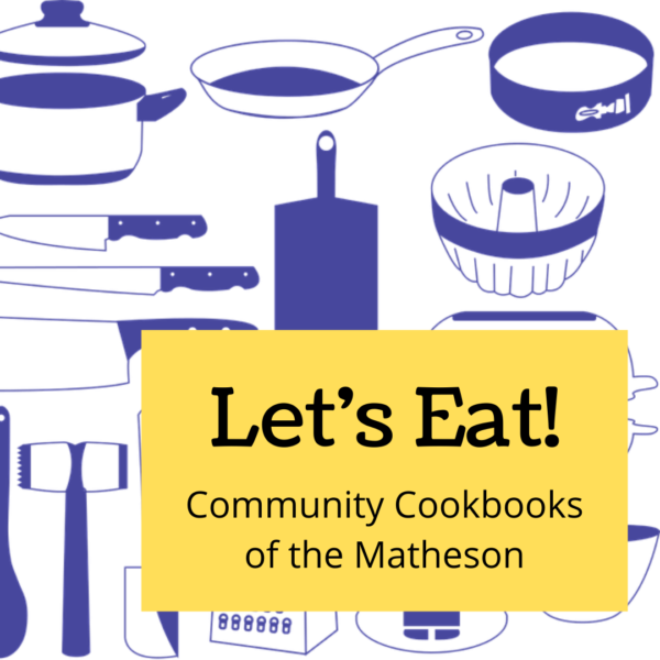 illusration of cookware, let's eat