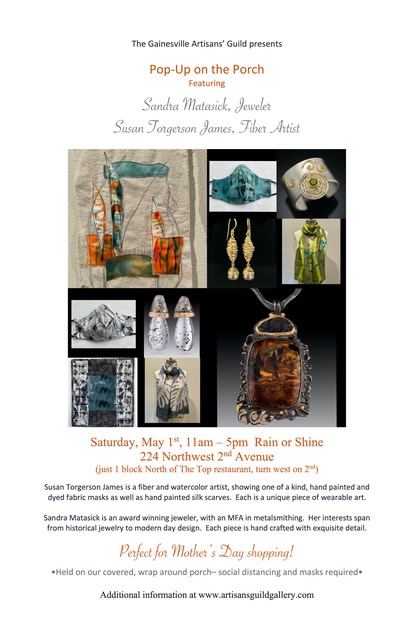artisans guild porch pop up
