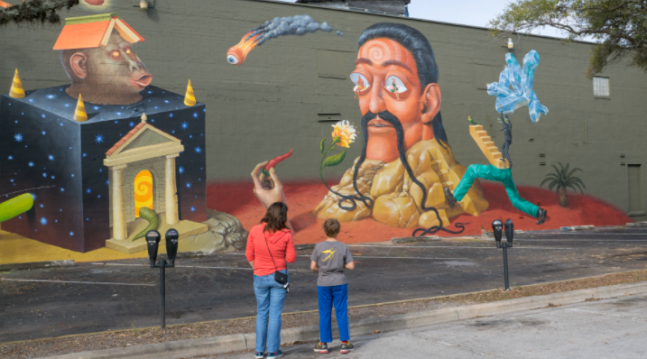 mural in downtown gainesville
