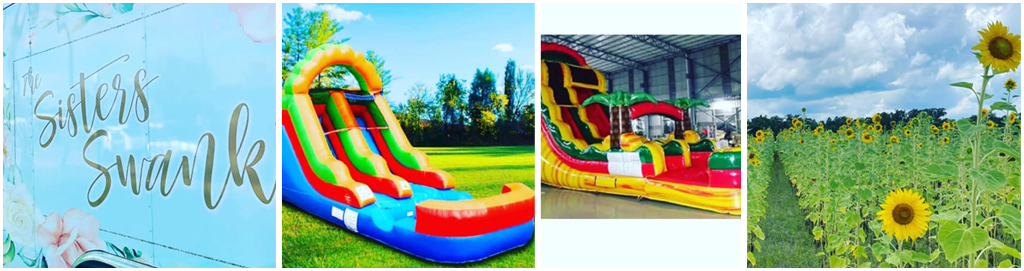 Water slides at Rogers Farm