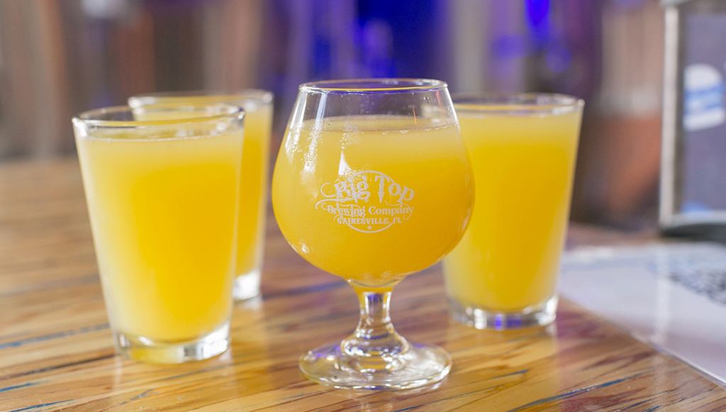 mimosas at big top brewing
