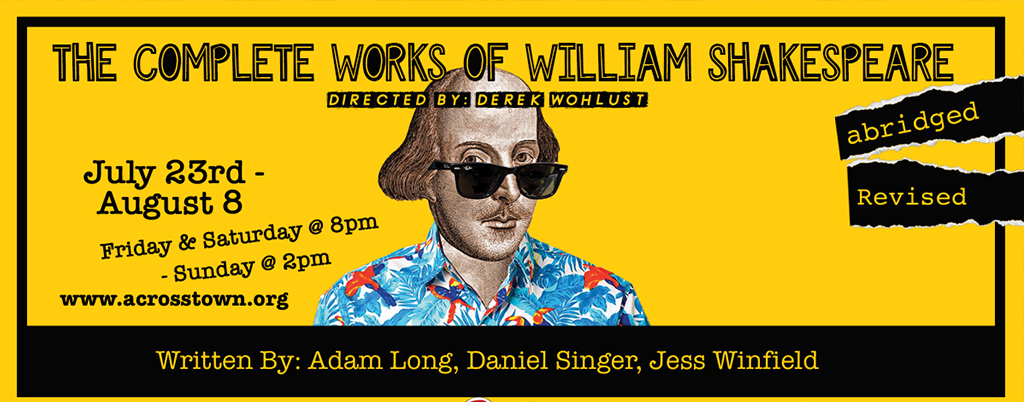 flyer for complete works of william shakespeare play