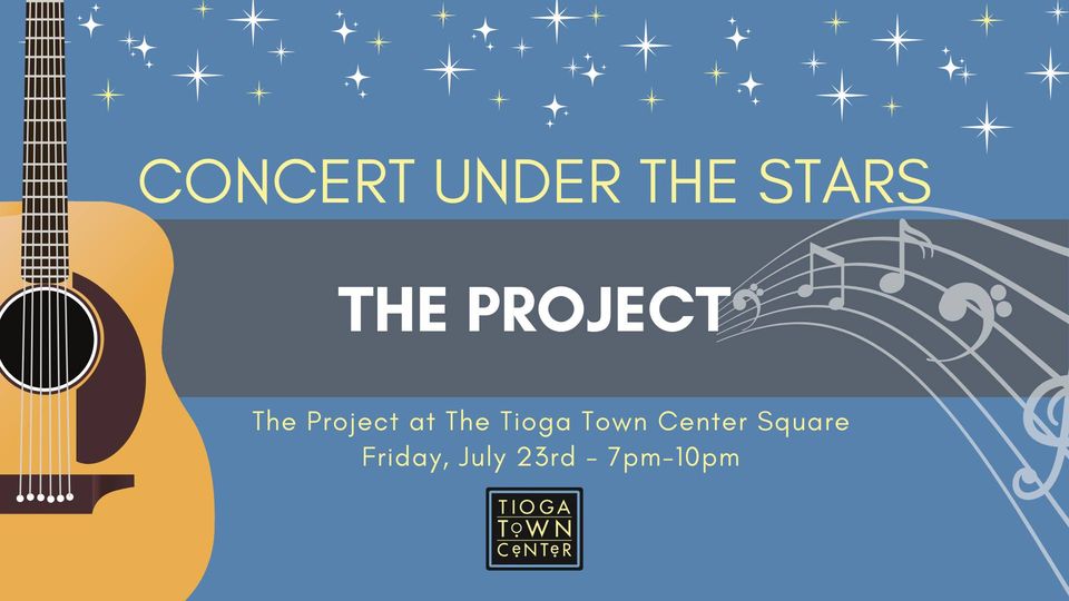 image saying concert under the stars with The Project