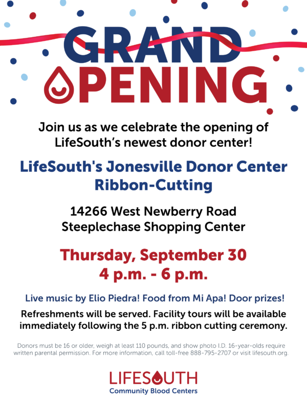 lifesouth jonesville grand opening