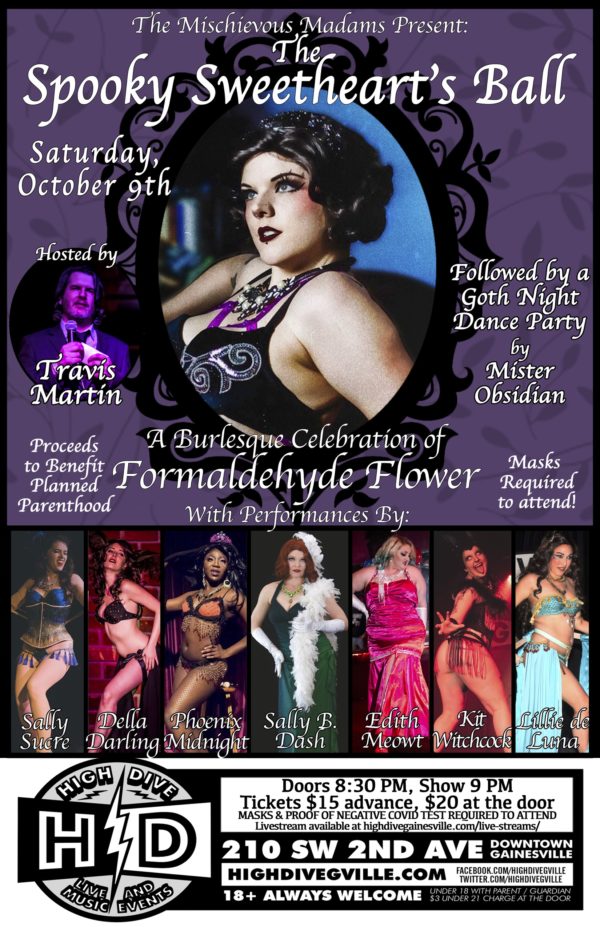 The Spooky Sweetheart's Ball - A Burlesque Celebration of Formaldehyde Flower