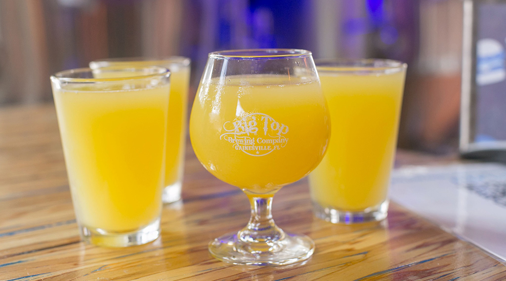 mimosas at big top brewing company