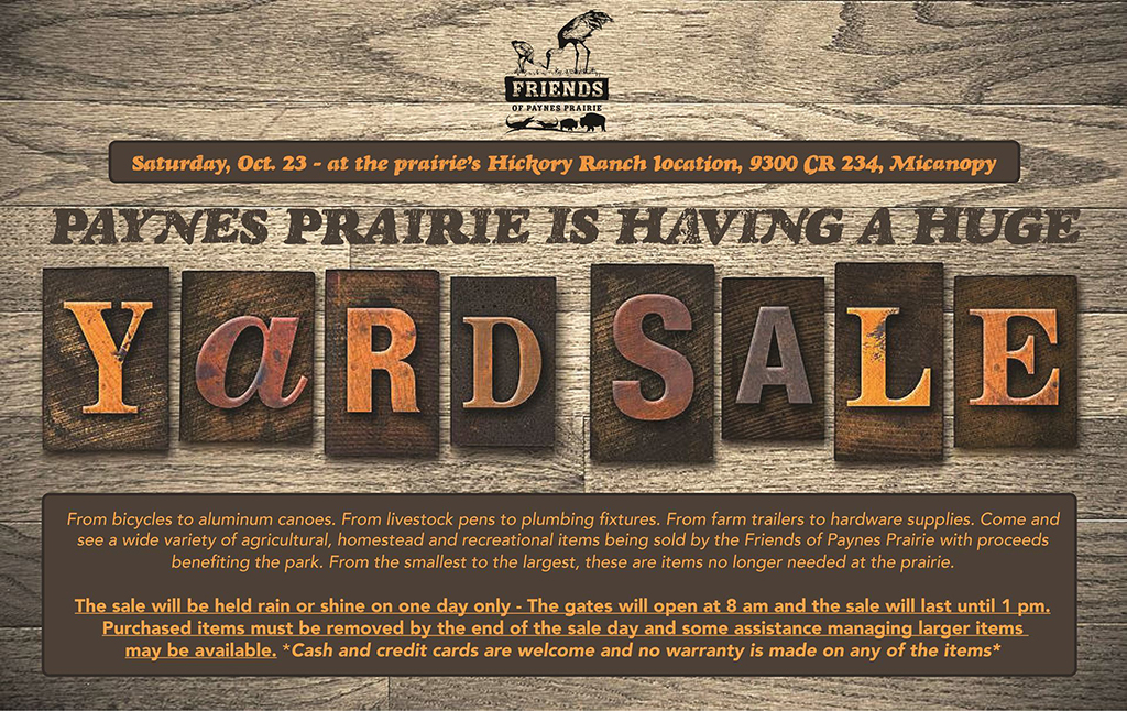 paynes prairie yard sale