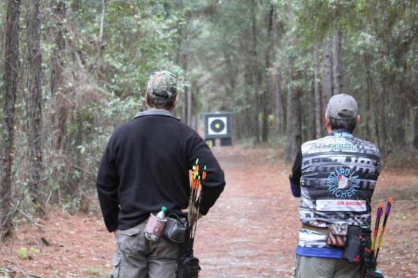 archers looking at a target