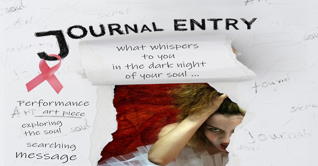 journal entry with pages wripped
