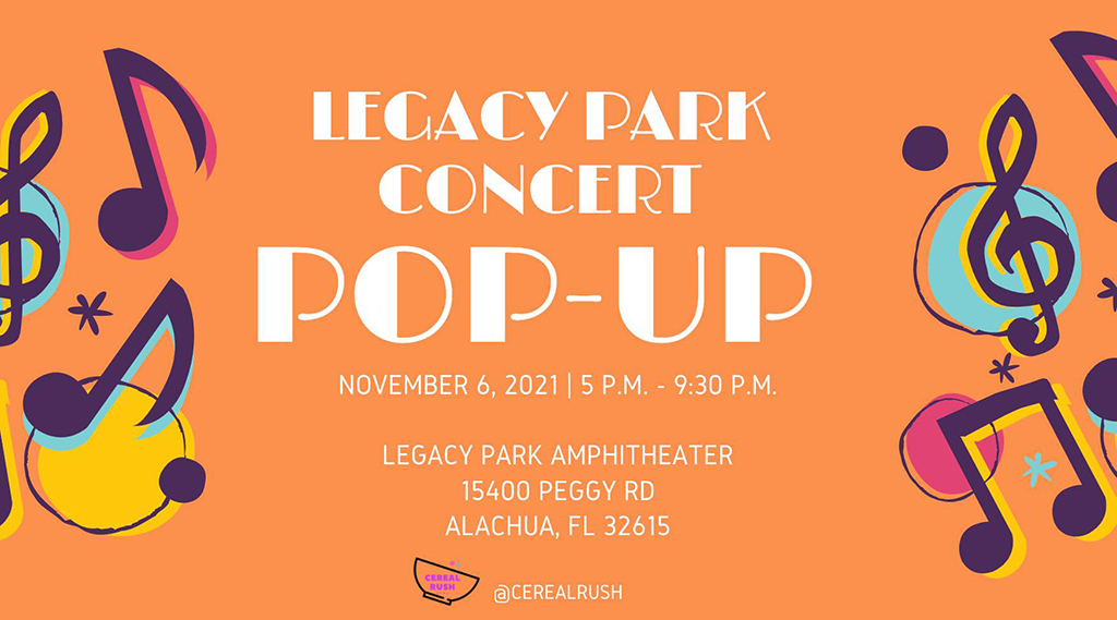 legacy park concert pop up