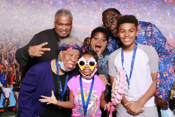 family celebrating