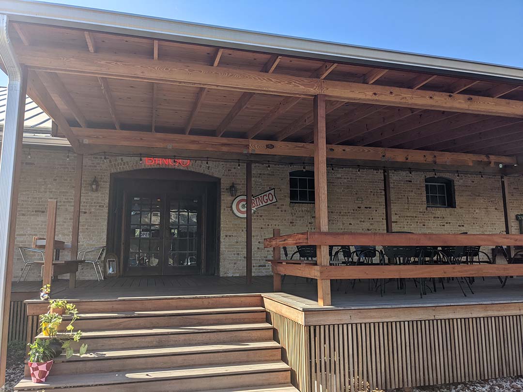 patio at bingo deli