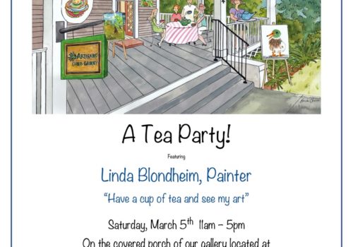 Tea Party with local artist Linda Blondheim