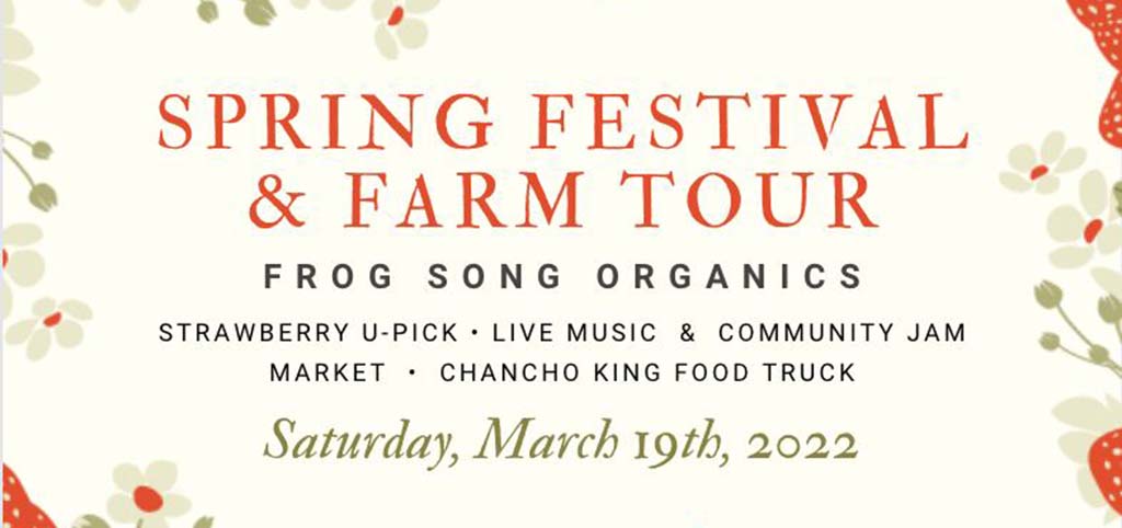 frog song oranics farm tour