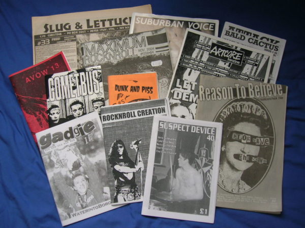 historic collection of zines
