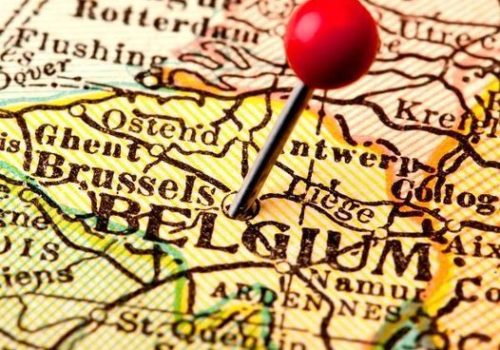 pin in map of belgium