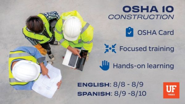overhead view of construction workers