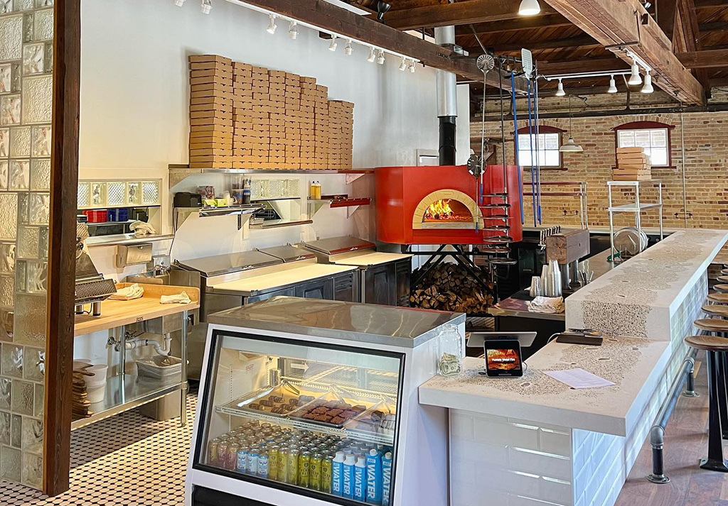 humble wood fire kitchen at south main station