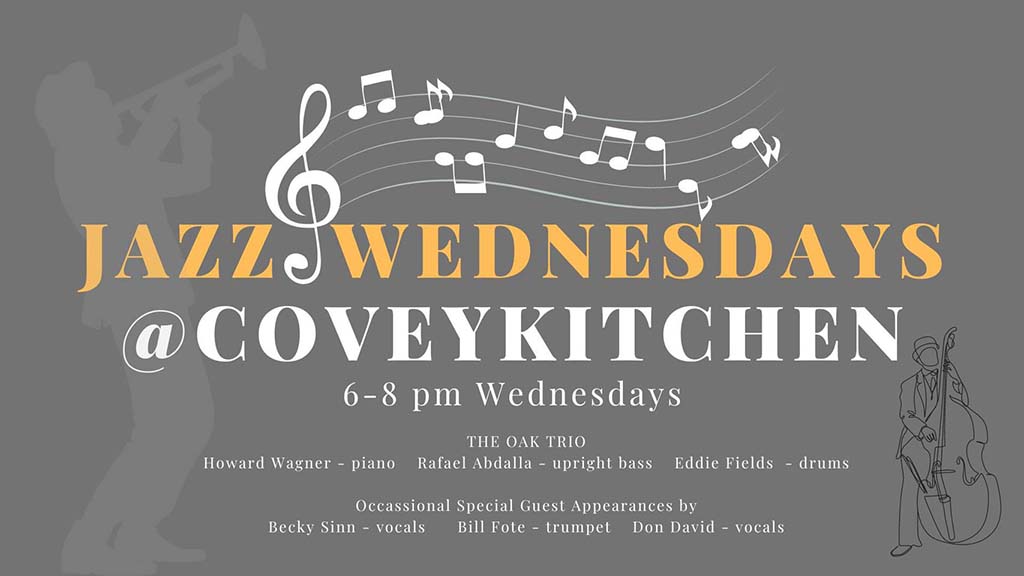 jazz wednesdays at covey kitchen and cocktails