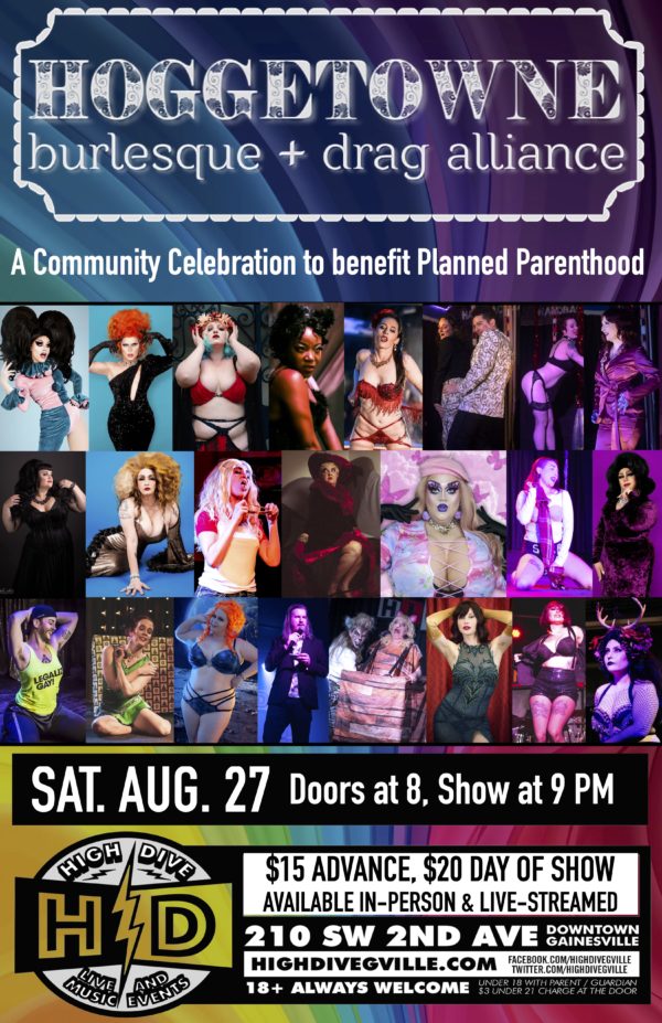 poster with images of performers