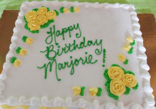 happy birthday marjorie cake
