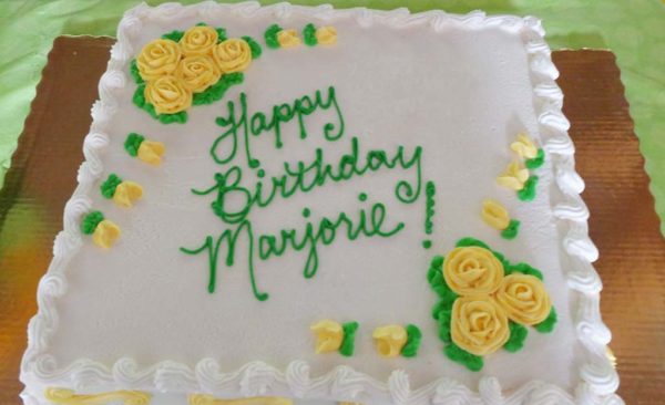 happy birthday marjorie cake