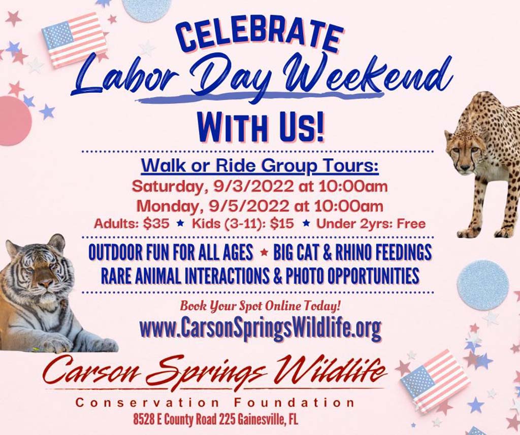 carson springs labor day tours