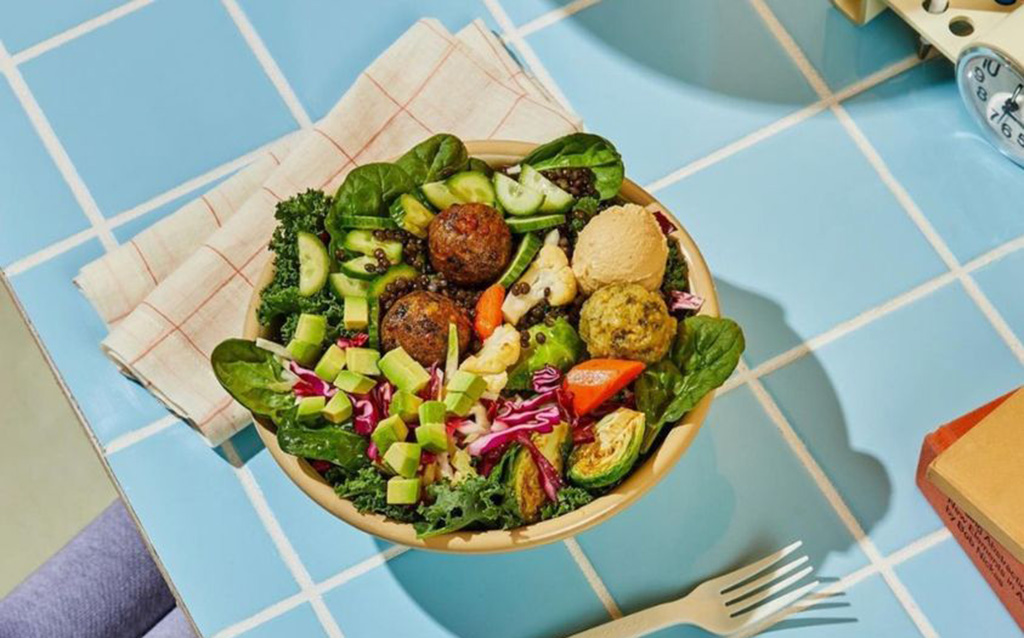 falafel salad bowl at cava