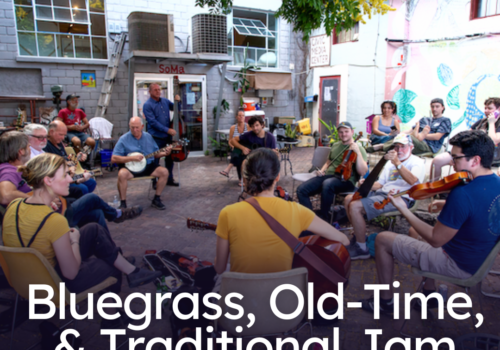 bluegrass old-time and traditional jam