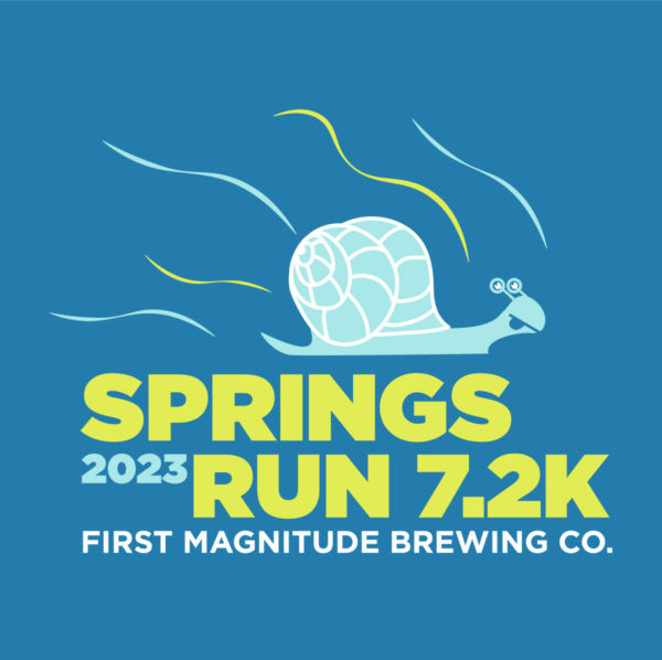 illustraiton of snail racing - springs run 7.2k