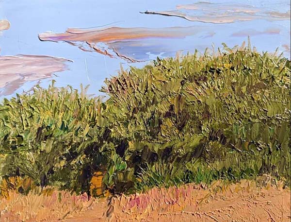painting of landscape by peter senesac