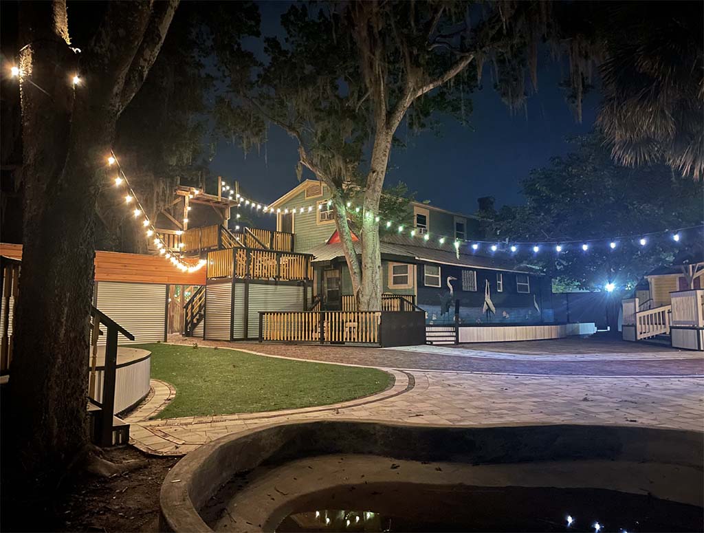 depot village at night