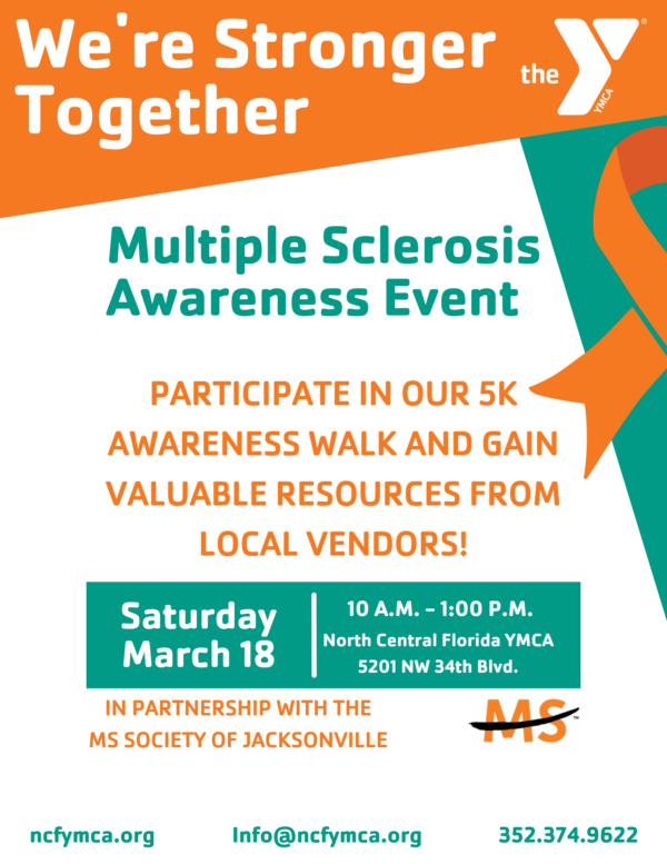 ymca ms awareness event flyer