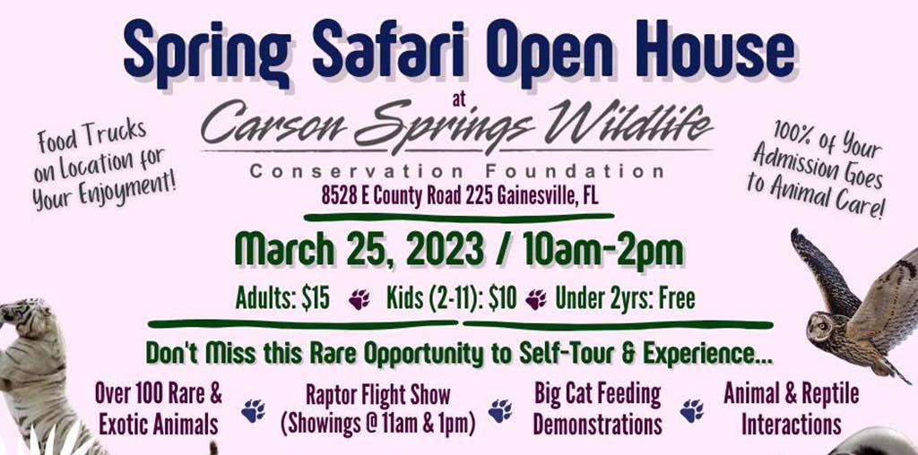 spring safari open house