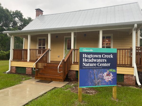 Nature center building at hogtown creek park