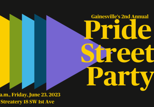 pride street party banner design