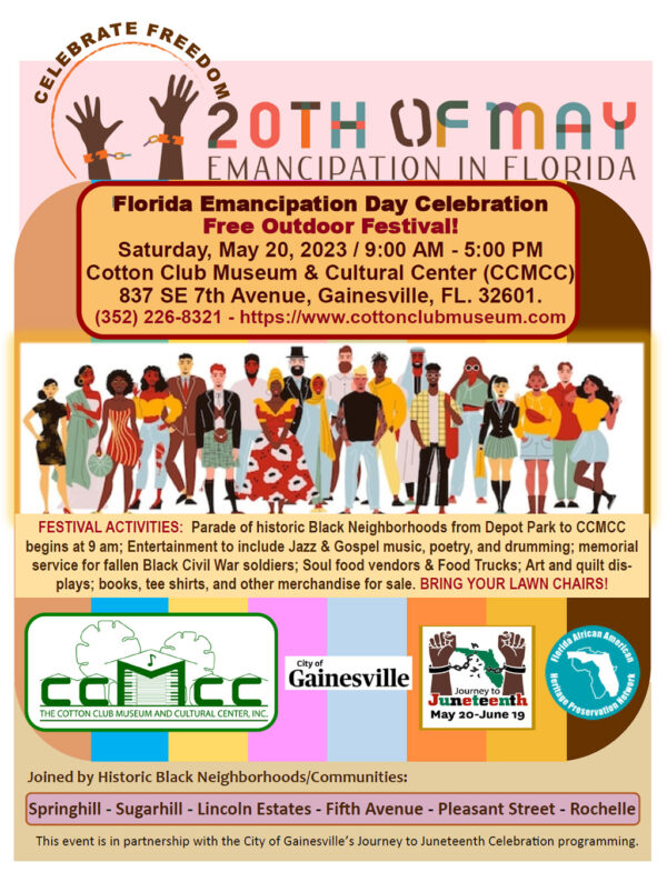 poster for emancipation day festival