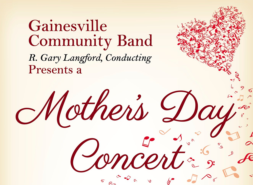 gainesville community band mothers day concert