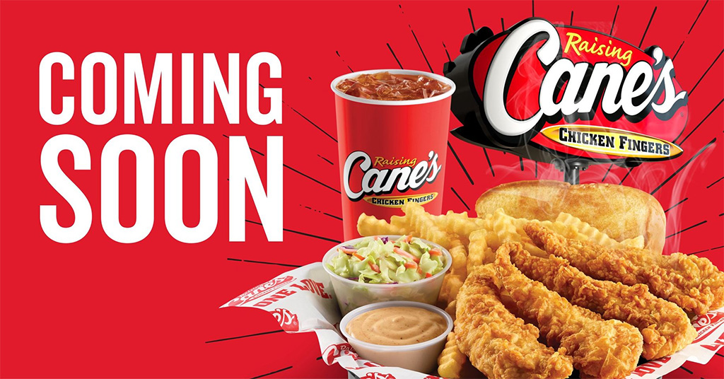 raising canes coming soon