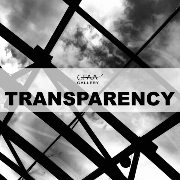 black and white image with the text: transparency